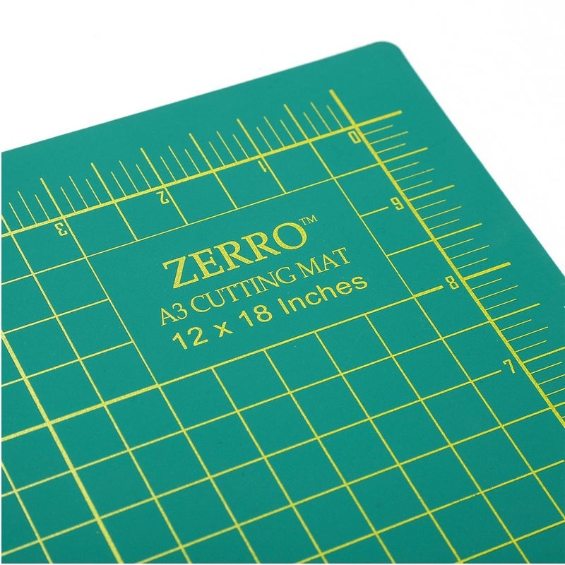 ZERRO Self Healing Cutting Mat 12" x 18" Double Sided No-Slip Rotary Cutting Sewing Mat Durable 5 Layers PVC Cutting Board (A3)â€¦ - Image 3